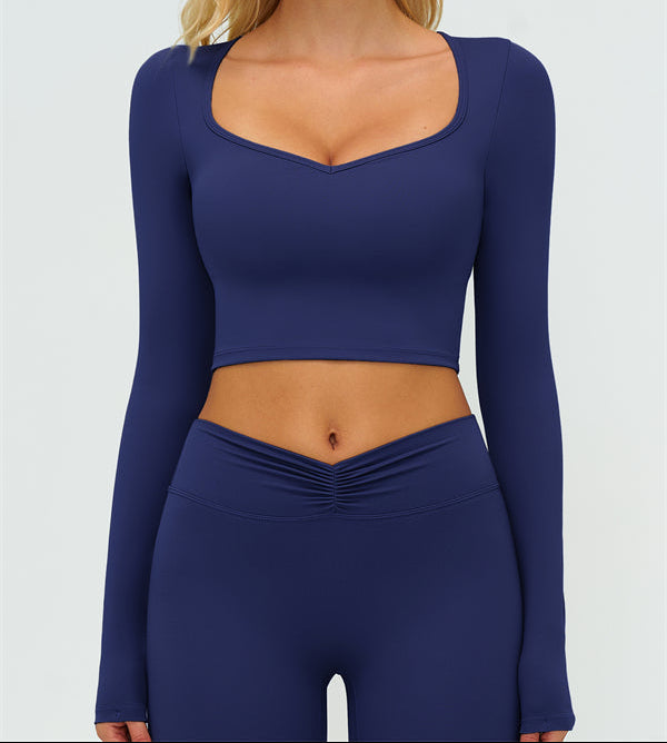 The Lushness Long Sleeve Crop top