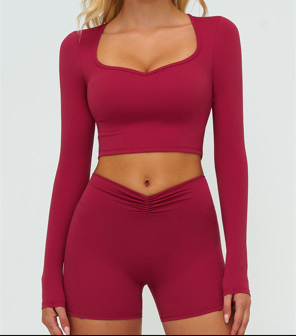 The Lushness Long Sleeve Crop top