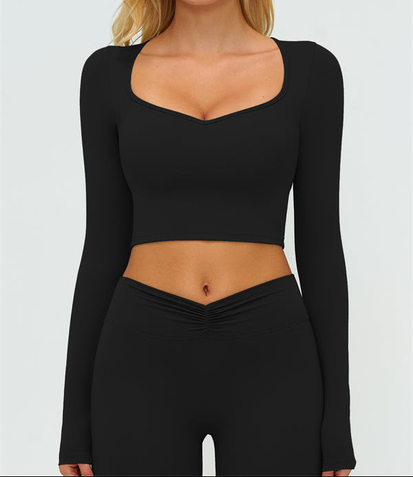 The Lushness Long Sleeve Crop top