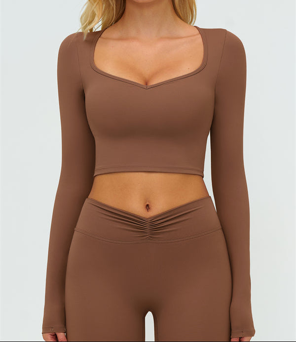 The Lushness Long Sleeve Crop top