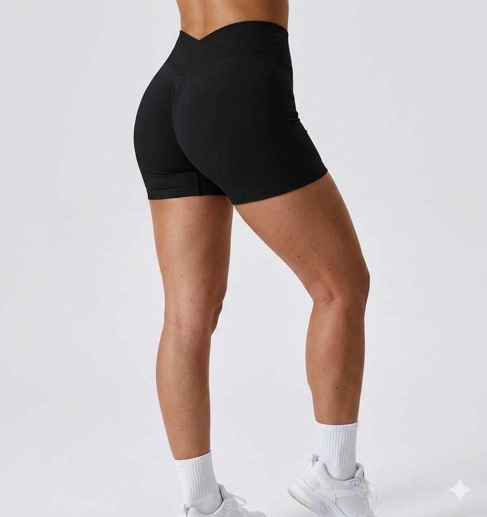 Scrunch High Waist Sports Shorts
