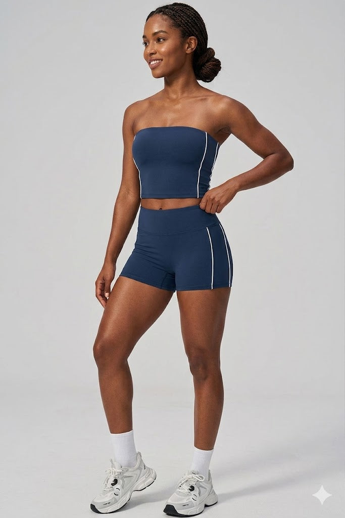 Tube Top Shorts Set
