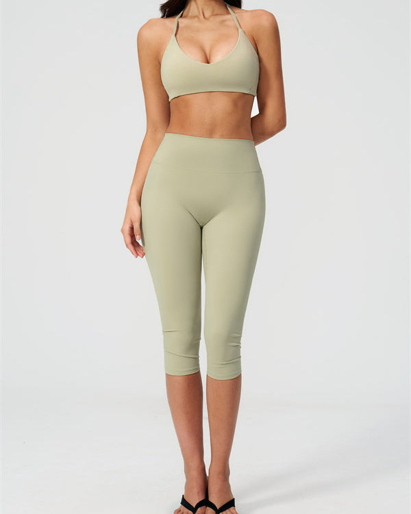 The Twirl Sports Bra Capri Leggings 2-Piece Set