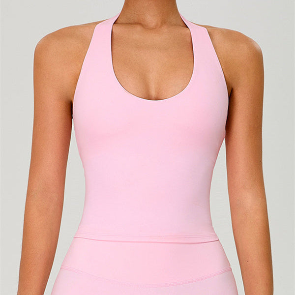The Solid Halter Tank Top