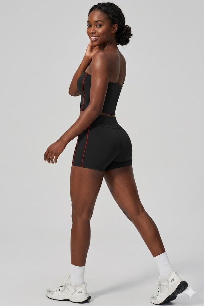 Tube Top Shorts Set
