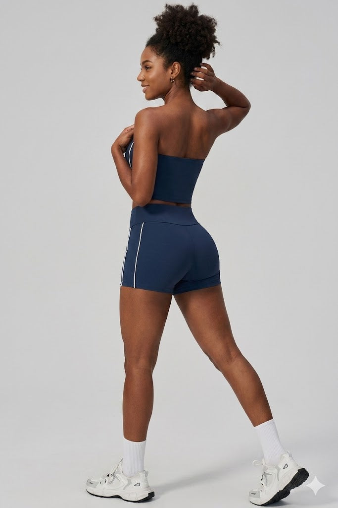 Tube Top Shorts Set