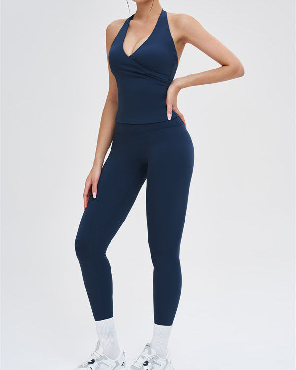 The Stride Crop Top Isabella Leggings 2-Piece Set