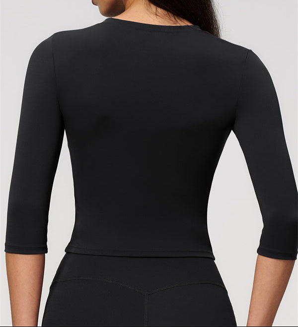 The Natalia Half-Sleeve Top Wide-Leg Crop 2-Piece Set