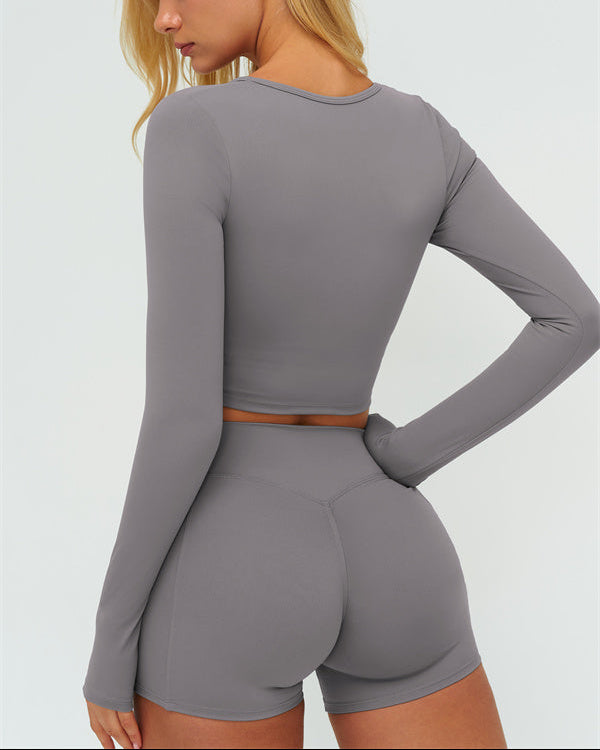 The Lushness Long Sleeve Crop top