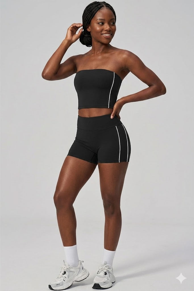 Tube Top Shorts Set