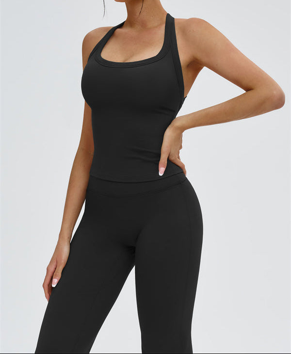 The Slate Y-Back Top