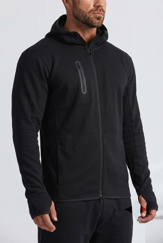 Sport Hoodie Two Piece Sweatsuit Casual Tracksuits Men's Jogger Sets for Outdoor Climbing Breathable Plus Size Adults Autumn