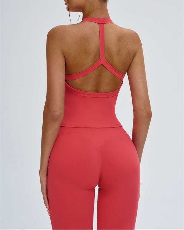 The Slate Y-Back Top