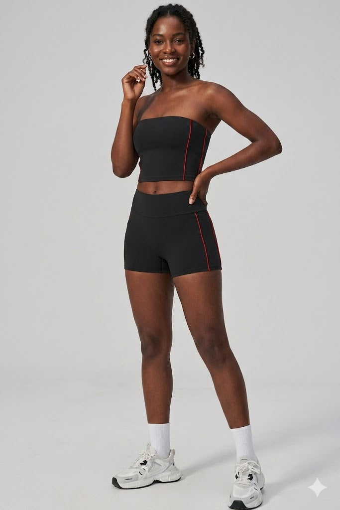 Tube Top Shorts Set