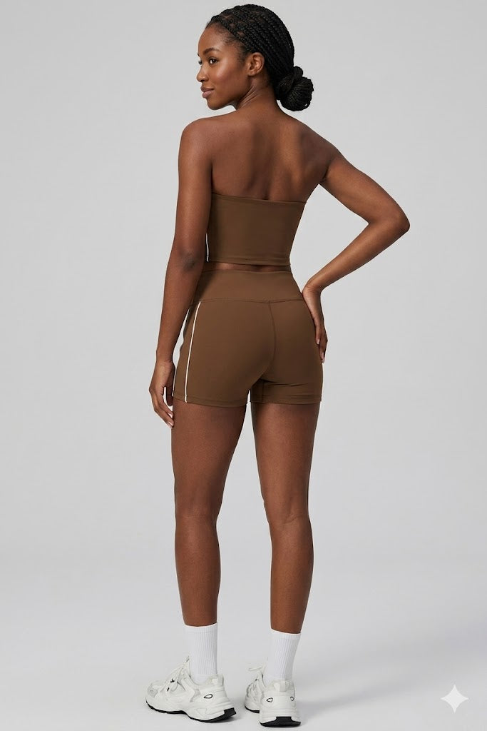 Tube Top Shorts Set