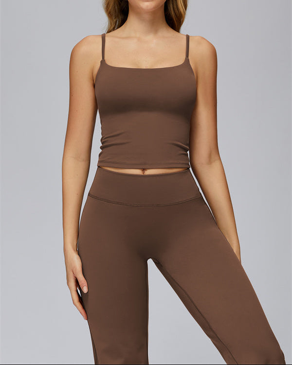 The FlexCore Crop Tank Flared Leggings 2-Piece Set