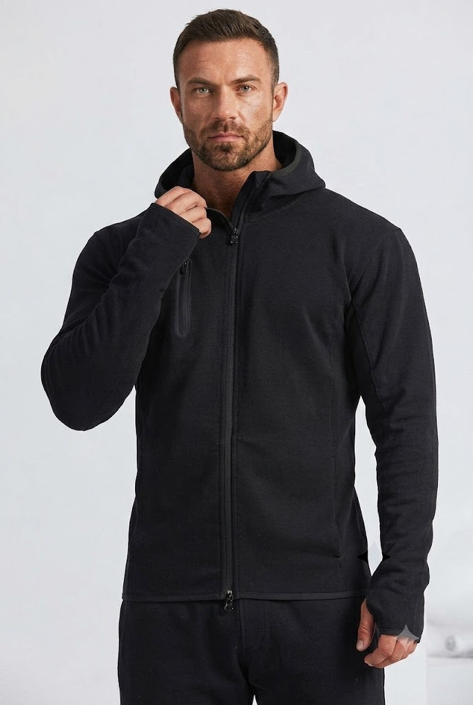 Sport Hoodie Two Piece Sweatsuit Casual Tracksuits Men's Jogger Sets for Outdoor Climbing Breathable Plus Size Adults Autumn
