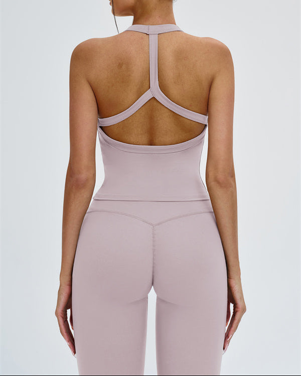The Slate Y-Back Top