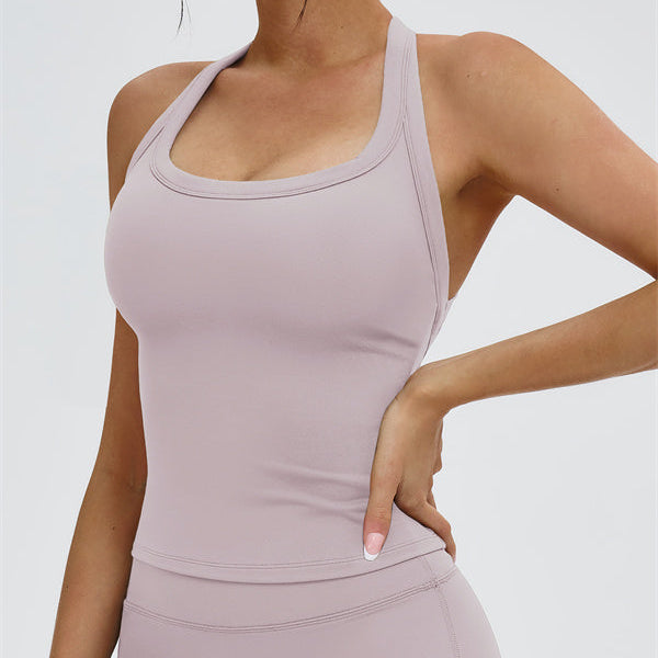 The Slate Y-Back Top