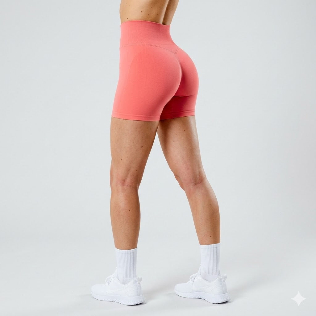 High Waist Scrunch Gym Shorts