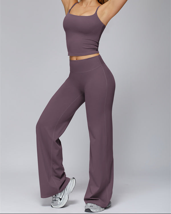 The FlexCore Crop Tank Flared Leggings 2-Piece Set