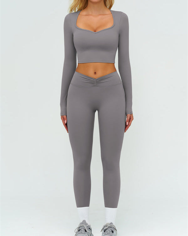 The Lushness Long Sleeve Crop top