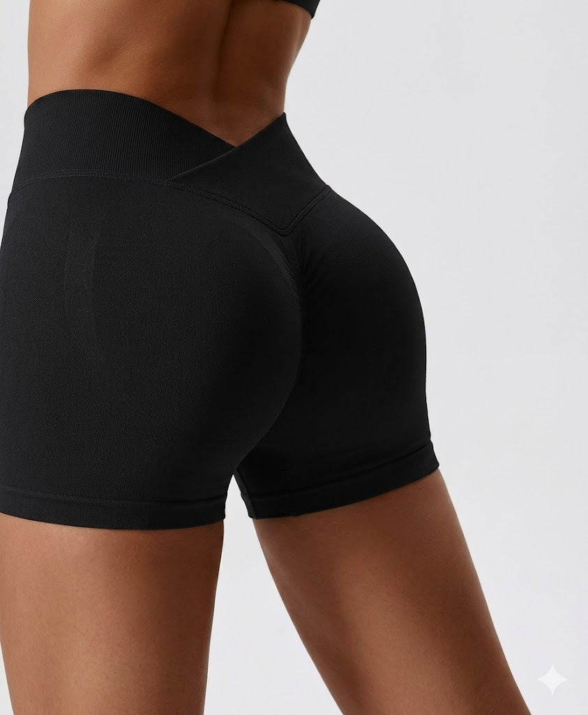 Scrunch High Waist Sports Shorts