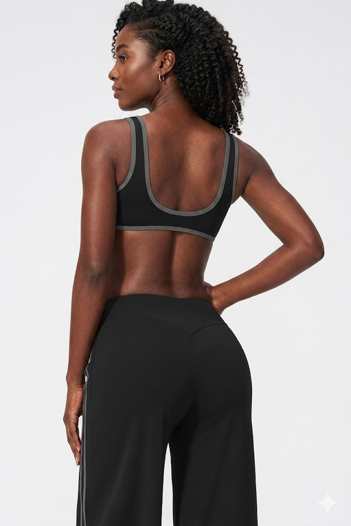 Sports Bra & Flare Pants Set
