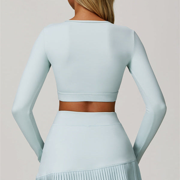 The Lavish Long Sleeve Cut-out Crop Top