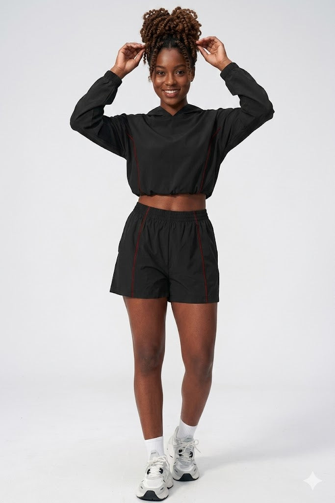 Running Jacket Shorts Set