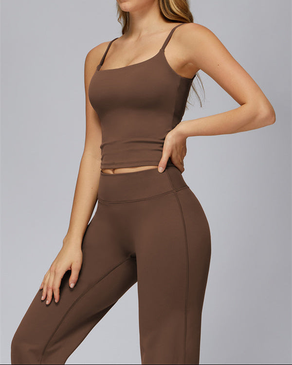 The FlexCore Crop Tank Flared Leggings 2-Piece Set