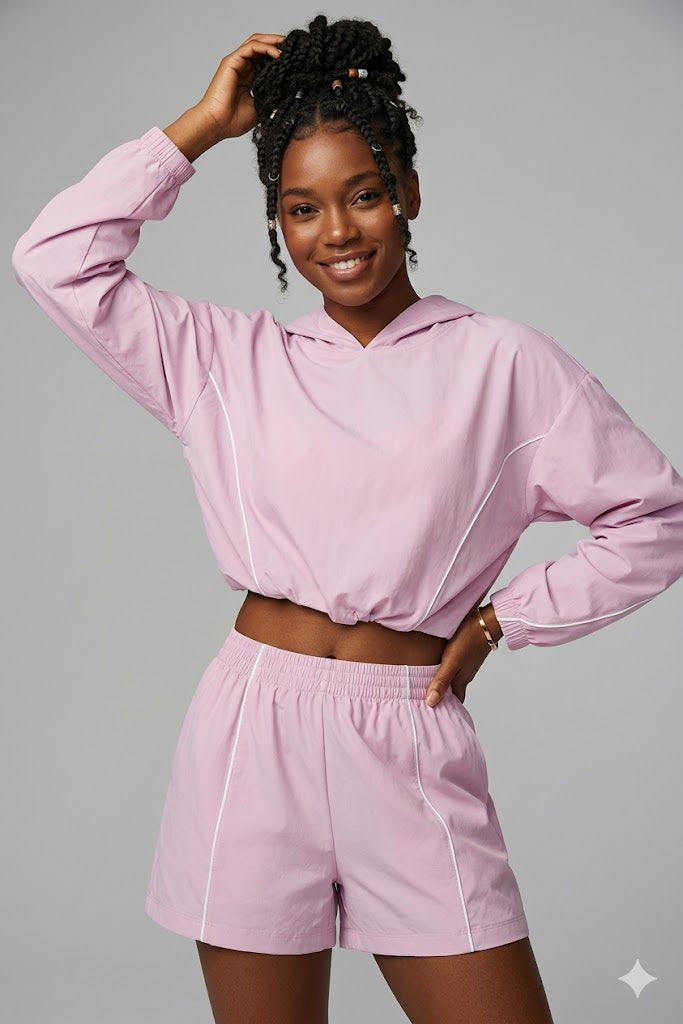 Running Jacket Shorts Set