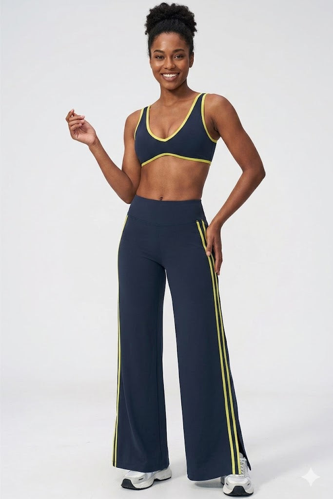 Sports Bra & Flare Pants Set