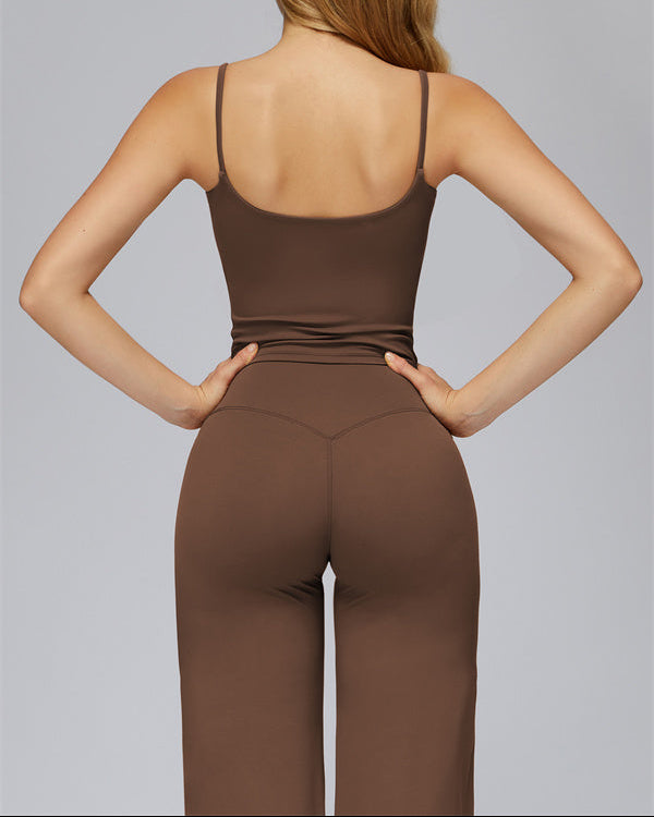 The FlexCore Crop Tank Flared Leggings 2-Piece Set