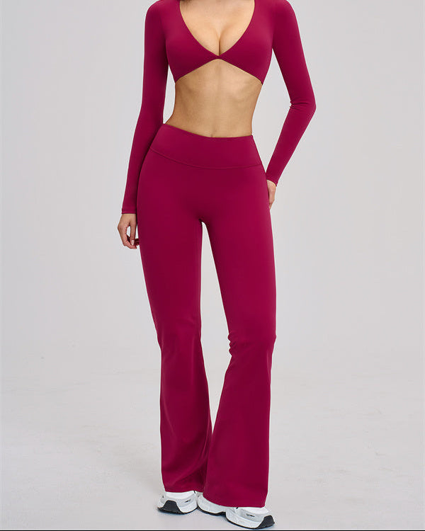 The Zestful Long Sleeve Crop Top