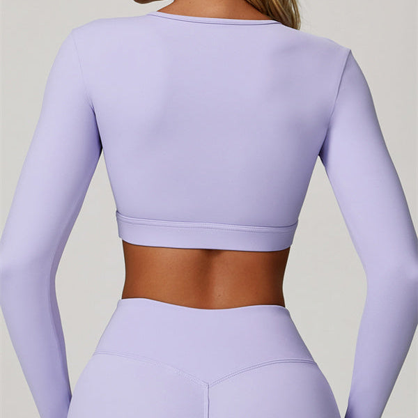 The Lavish Long Sleeve Cut-out Crop Top