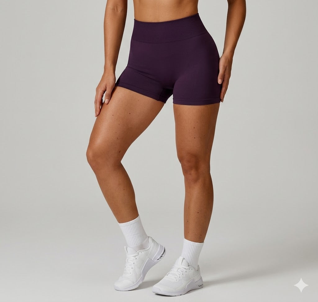 Scrunch High Waist Sports Shorts