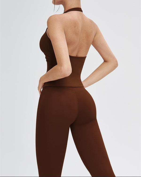 The Stride Crop Top Isabella Leggings 2-Piece Set