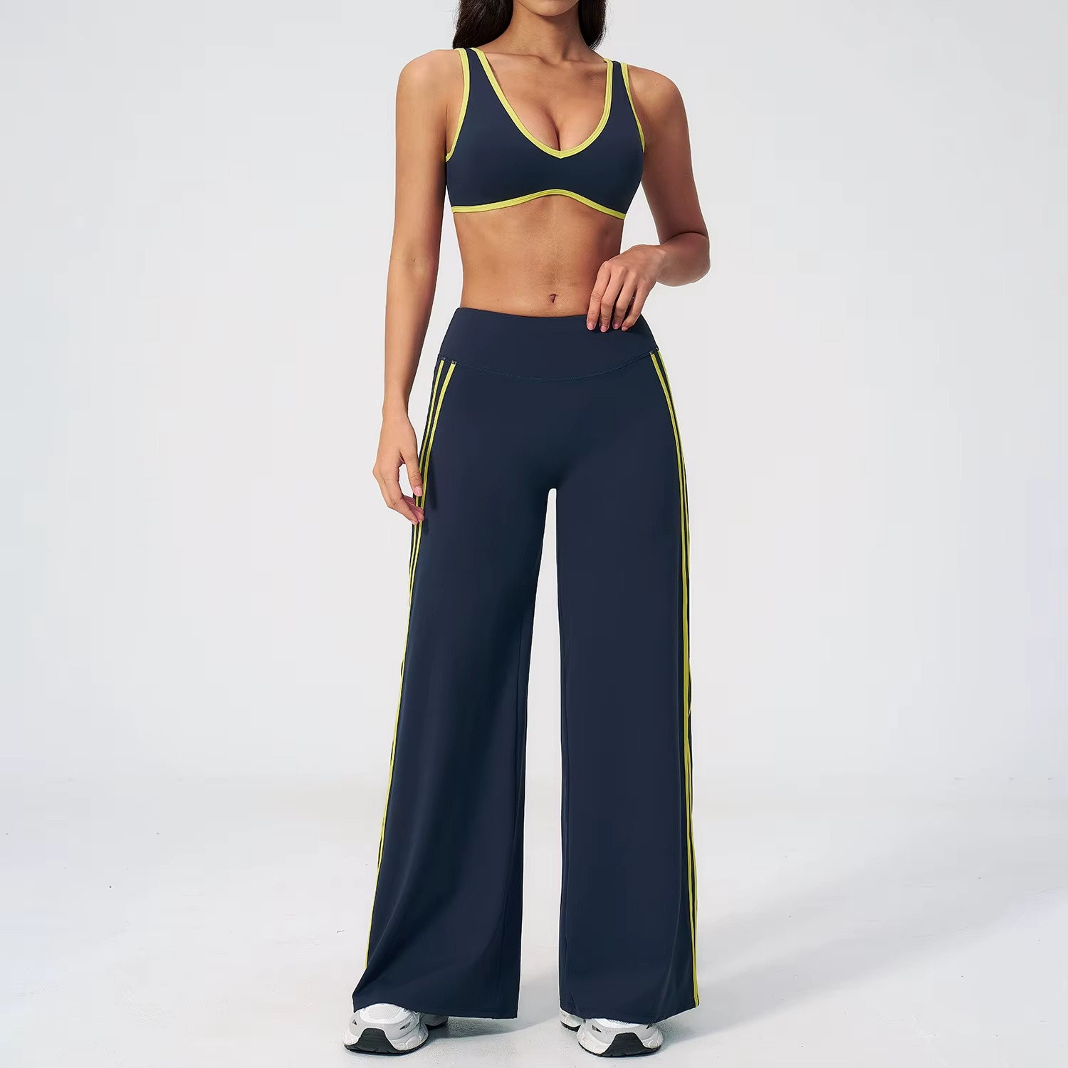 Sports Bra & Flare Pants Set