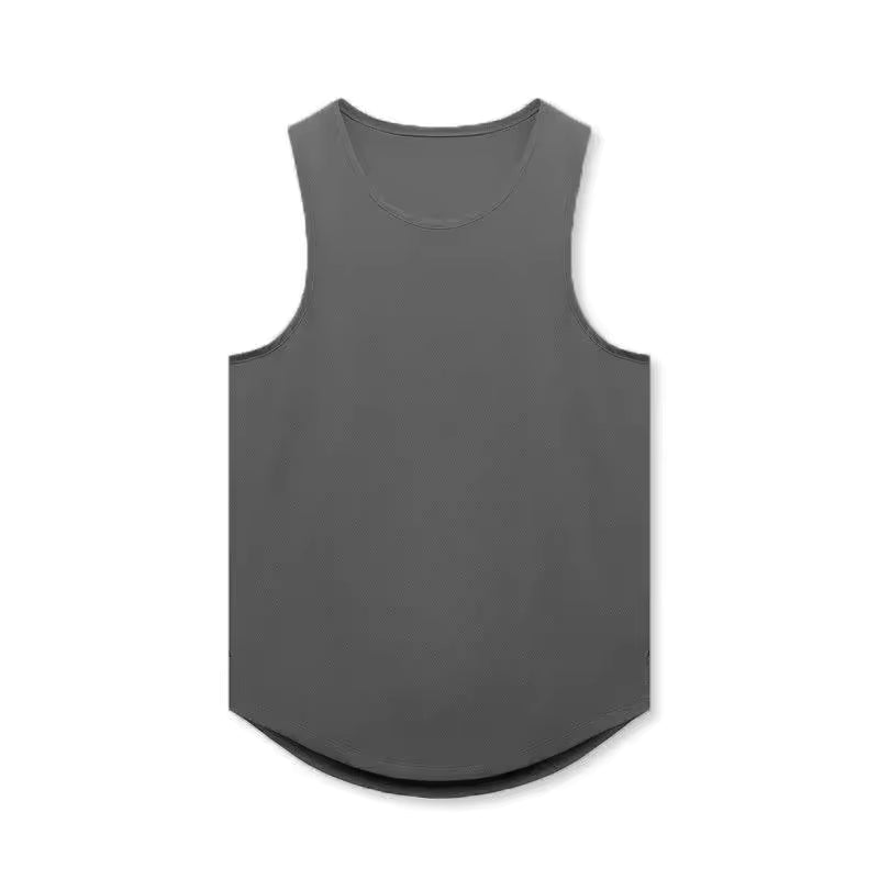 JY Custom Plus Size Men's Tank Top Quick Dry Athletic Workout Fitness Sleeveless T-shirt Breathable Sleeveless for Men