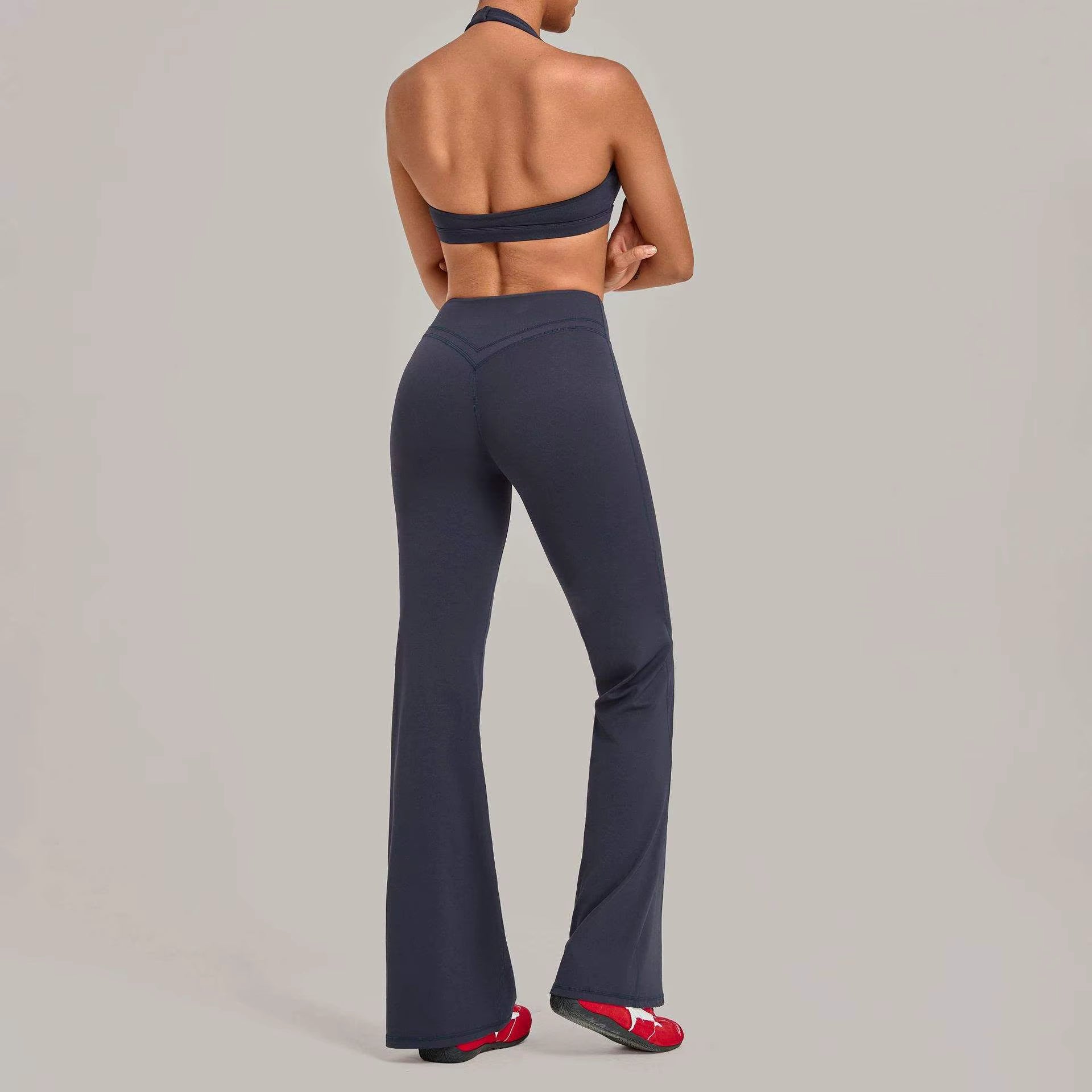 Flared Pants & Sports Bra Set