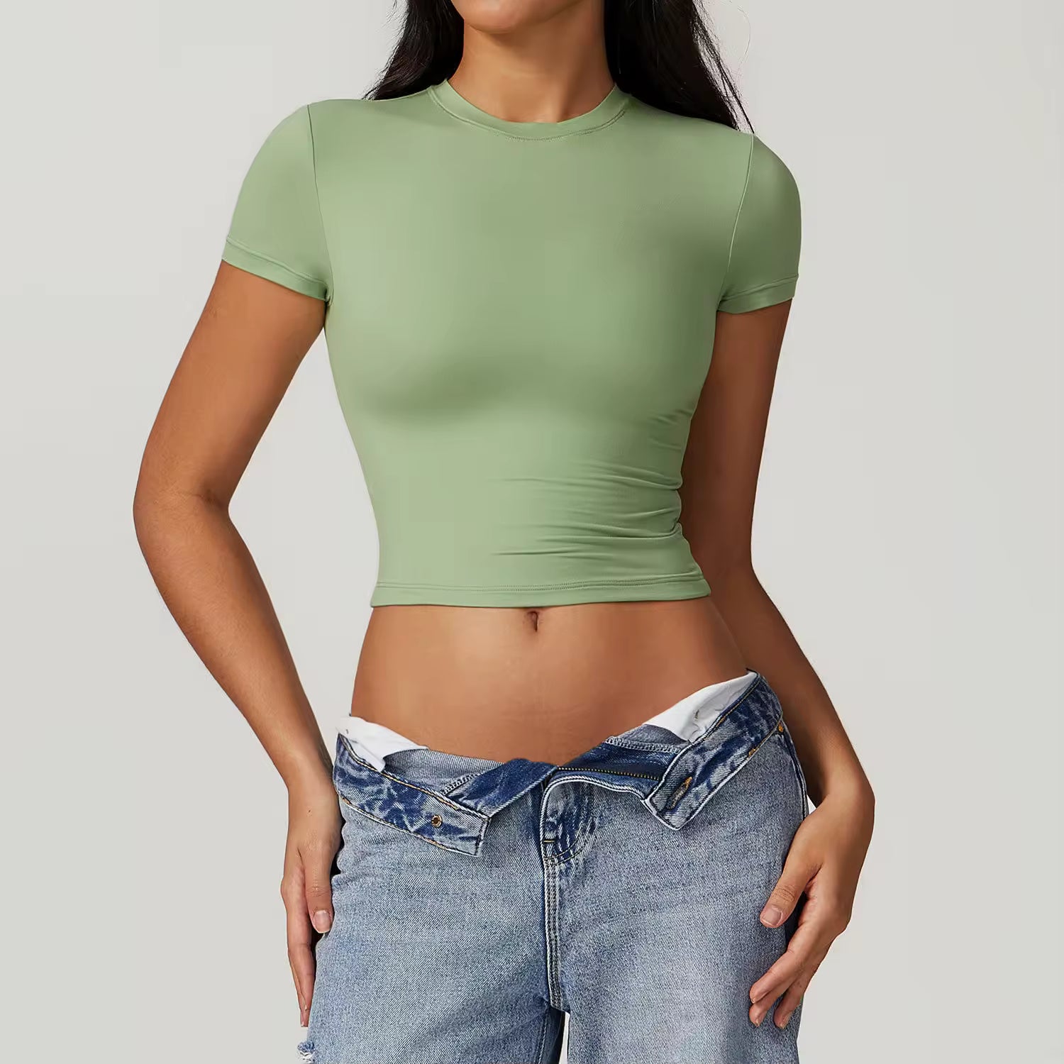 Slim Fit Crop Tee