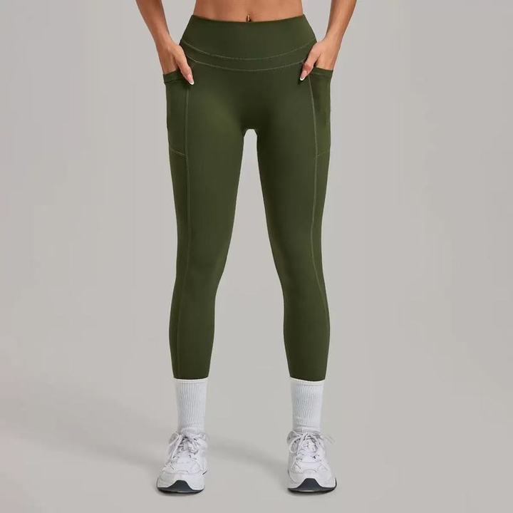 JY Wholesale Breathable Spandex Womens Workout Wear in Stock High Quality Gym Clothing High Stretch Women Leggings With Pocket