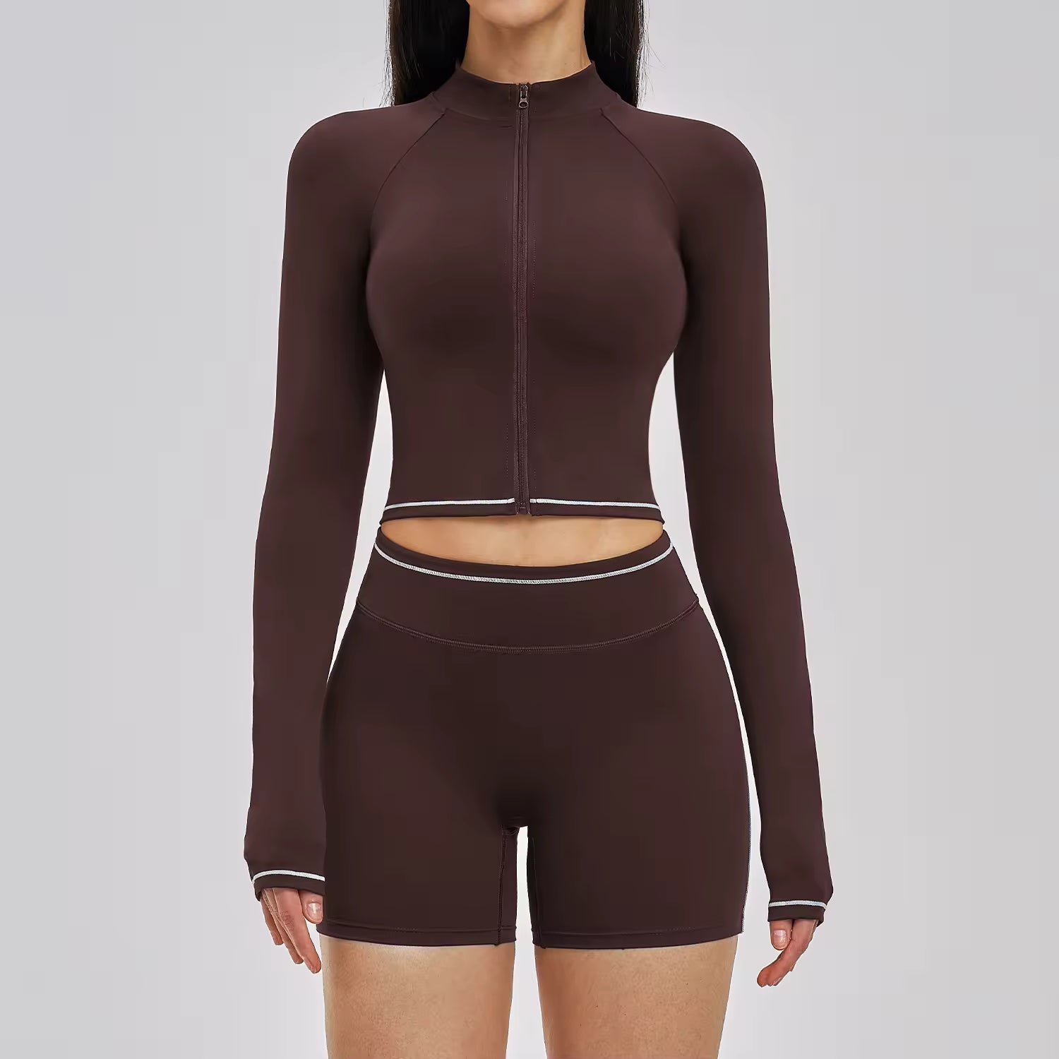 Open Back Jacket Leggings Set