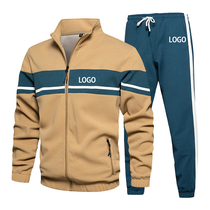 Men's Training Gym Sportswear Two Pieces Tracksuit Hoodie and Pants Sweat Suit