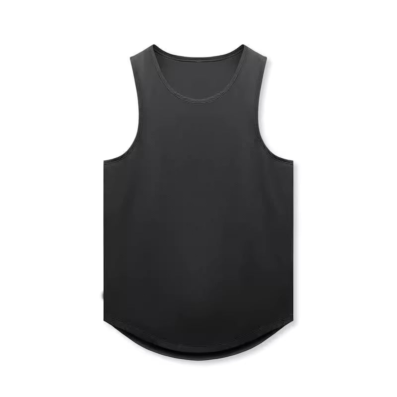 JY Custom Plus Size Men's Tank Top Quick Dry Athletic Workout Fitness Sleeveless T-shirt Breathable Sleeveless for Men