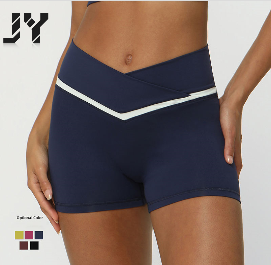 JY Newest Arrival High Quality V Shaped Quick-Drying Butt Lift Tummy Control Running Gym Yoga Fitness Women Yoga Sports Shorts