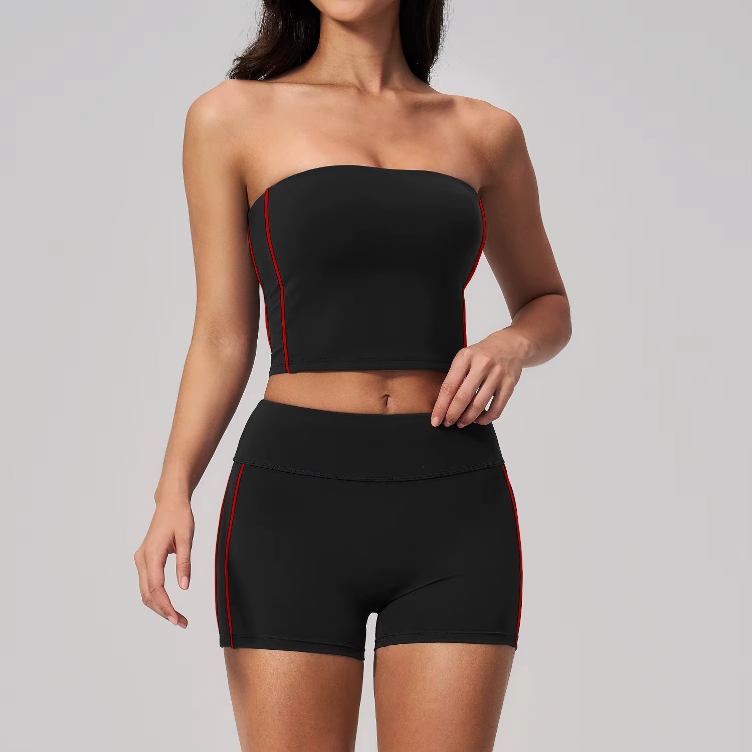 Tube Top Shorts Set