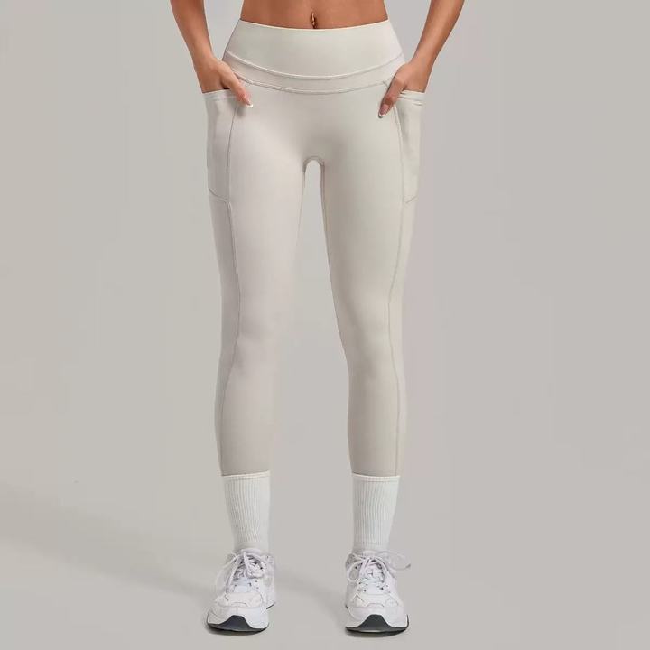 JY Wholesale Breathable Spandex Womens Workout Wear in Stock High Quality Gym Clothing High Stretch Women Leggings With Pocket