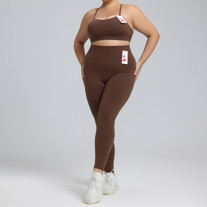JY Women's Plus Size Sports Sets Gym Fitness Sports Workout Yoga Clothes Suit Activewear Seamless Knit Women Plus Size Yoga Set